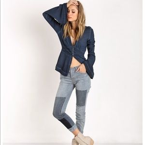 Free people boho bell sleeve blouse
